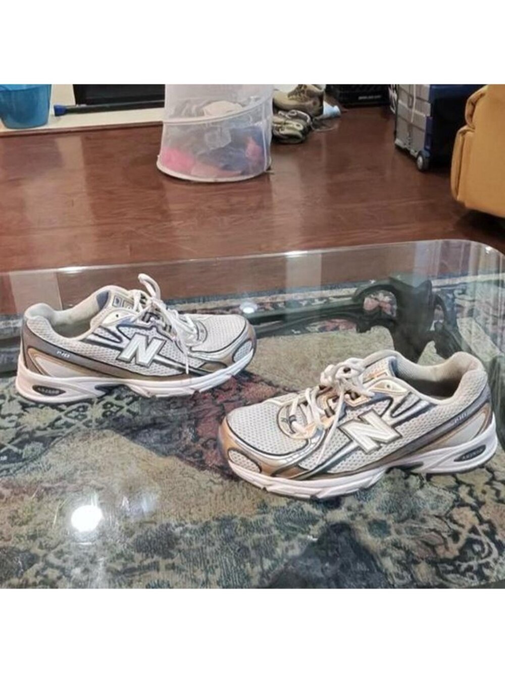New Balance 740 U740HB2 White Gold Blue - Mens 8.5 / Womens 10 - Y2K Runner